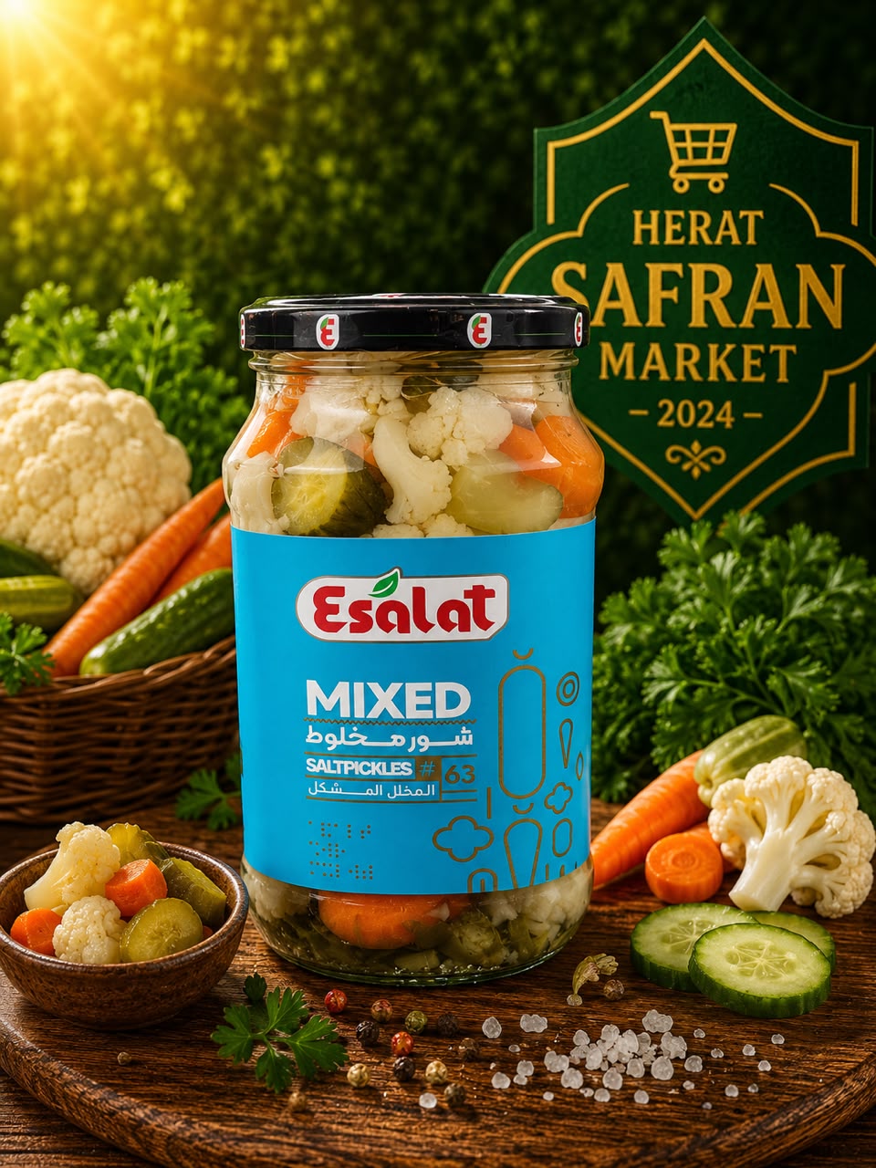 Esalat eingelegte Gemüse Salzig 570g