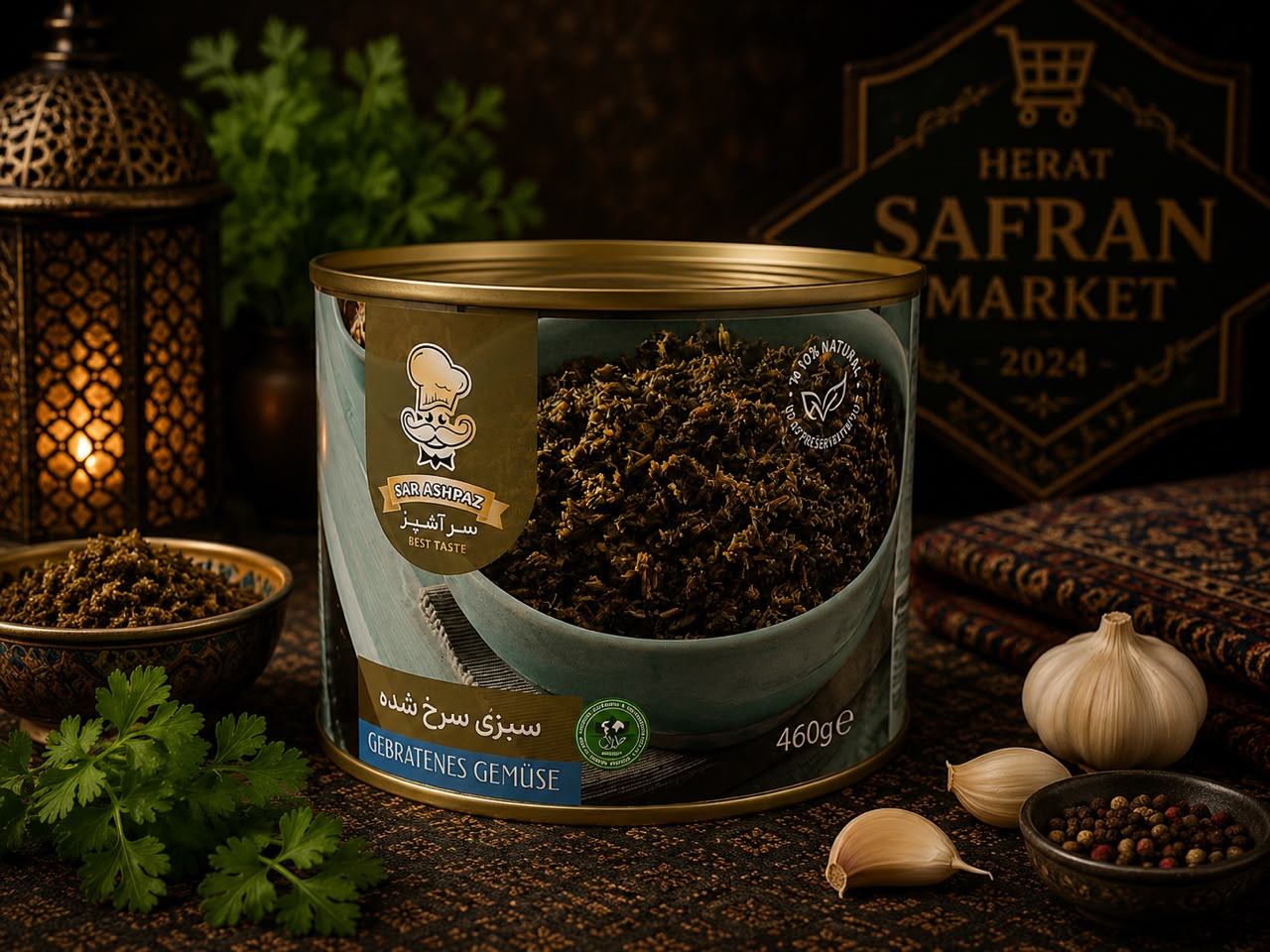 Sar Ashpaz Gebratene Kräutermischung (Sabzi Ghormeh) – 460 g
