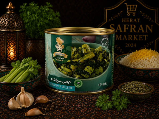 Sar Ashpaz Gebratener Sellerie – Persische Gemüsespezialität (460 g)