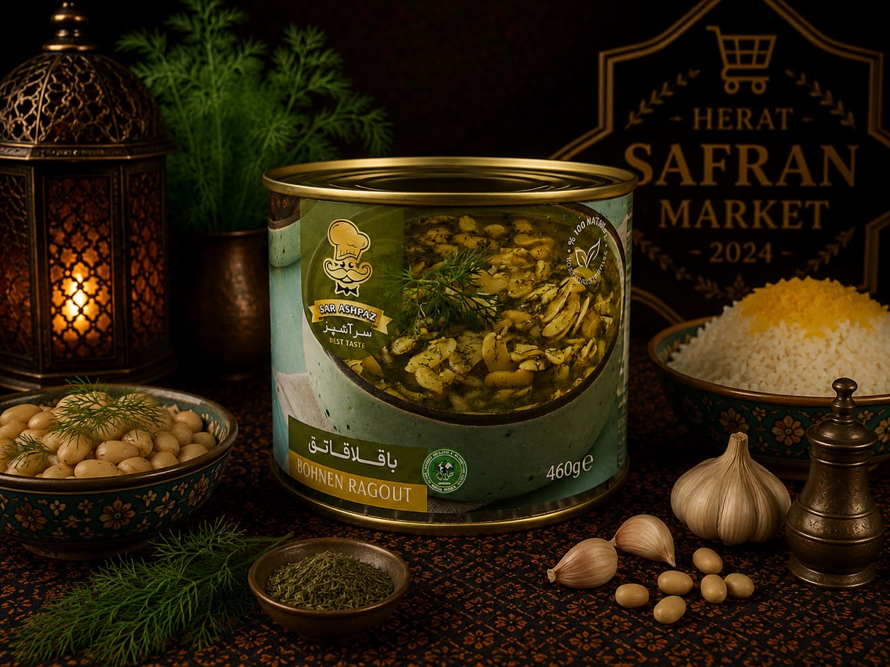 Sar Ashpaz Bohnenragout – Persische Bohnenspezialität (460 g)
