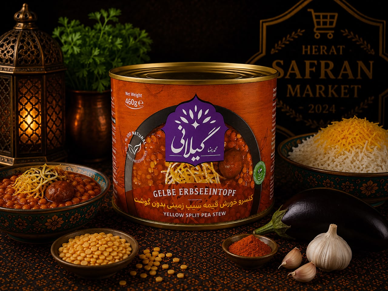 Gelbe Erbseneintopf (Persischer Yellow Split Pea Stew) – 460 g
