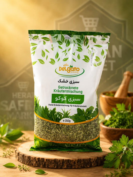 Delgato Getrocknete Kräutermischung (Sabzi Kuku) – 150 g