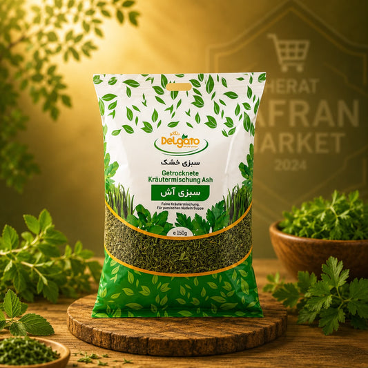 Delgato Getrocknete Kräutermischung für Ash (Ash Reshteh) – 150 g