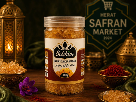 Sobhan Safran Kandiszucker 400g